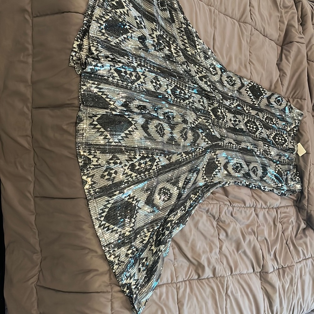 Sequin floor length skirt!